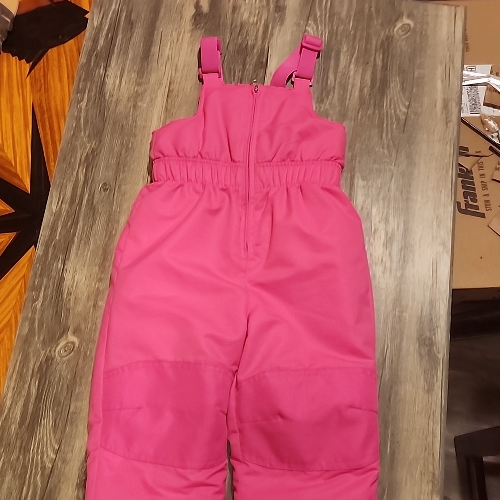Healthtex toddler pink snow bib